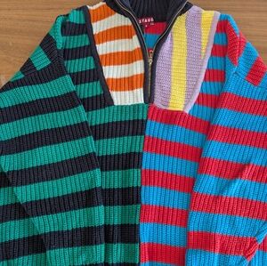 STAUD Hampton Striped Women's Sweater